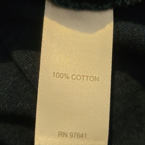 J. Jill PureJill Indigo Blue Dot Stripe Hooded Lightweight Cotton Pullover Med. - Picture 7 of 9